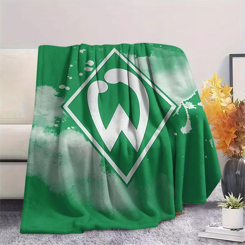 Werder Team Flanelldecke, Hohe Qualität, Bequem für Alle Jahreszeiten, Heimdekoration, Wärme und Komfort