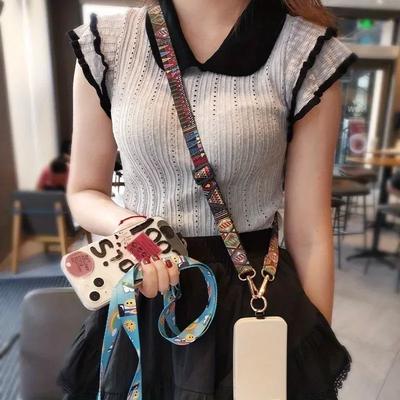 Universal Crossbody Phone Lanyards Adjustable Mobile Phone Strap Landyard Neck Rope for Cell Phone Hanging Cord Strap Anti-loss