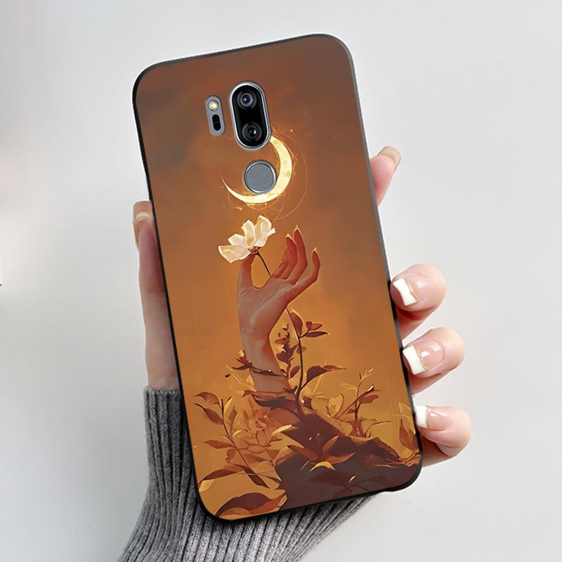 Casing For LG G7 ThinQ Case G710EM Luxury Dragon Cute Cool Boys Girls Soft TPU Black Silicone Matte Bumper LG G7ThinQ Back Cover