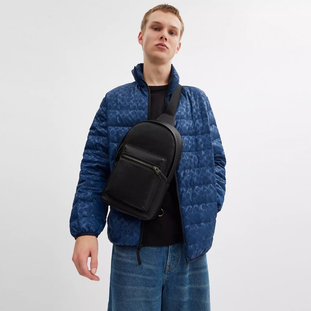 Coach West Pack Gunmetal Black