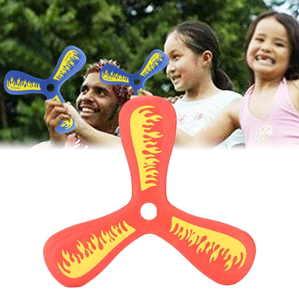 EVA Throw Catch Toy 3 Blade Flying Toy for Kids Outdoor ParentChild Interactive Game(Blue )