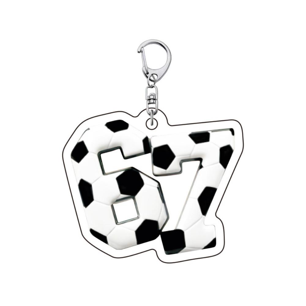 

2D Flat Ball Game Keychain Personalised Acrylic Keyring Creative Backpack Charm Creative Gift 1