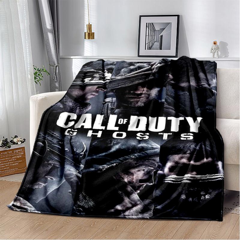 COD 29 Styl Nová deka Call of Duty Ghost Simon Gun Games, Měkká přehozová deka pro domácnost Ložnici Postel Pohovku Cestovní potah Dětský dárek