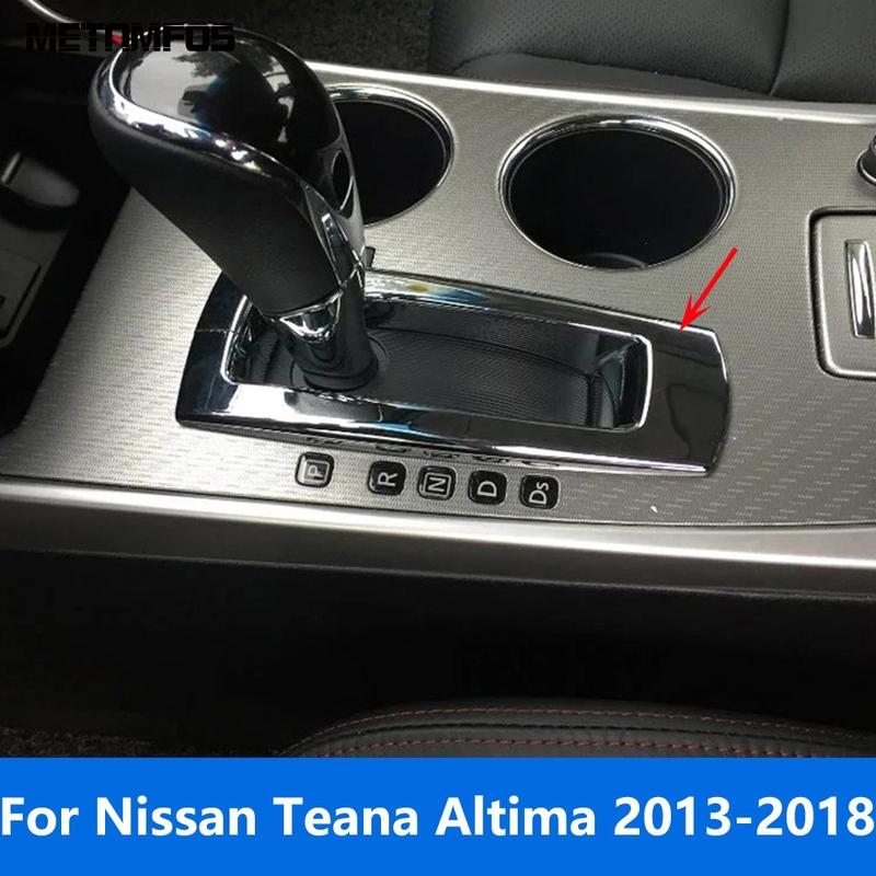 

Для Nissan Teana Altima 2013-2017 2018 Панель крышки блока переключения передач центральной консоли Рамка отделки Аксессуары для интерьера Стайлинг автомобиля