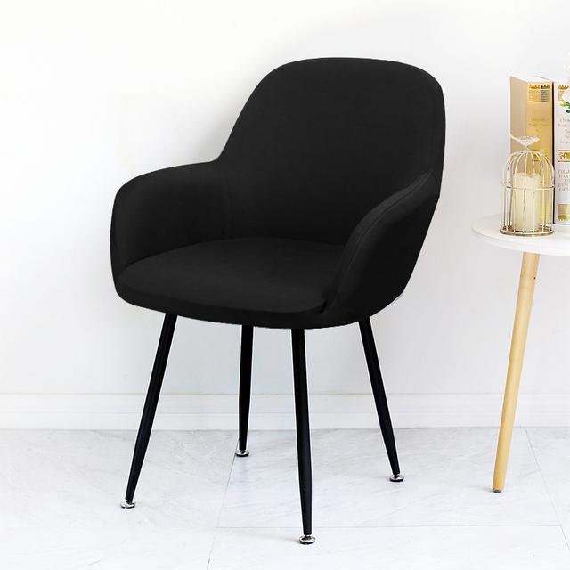 

1 шт., однотонный чехол на стул, большой эластичный чехол для стула, чехол с крыльями, чехол для сиденья специального размера, ткань из спандекса, чехол для дома