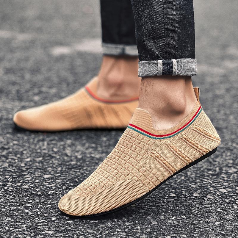 YRZL Men Thin Bottom Driving Moccasins High Quality Male Walking Shoes Breathable Mesh Casual Loafers Soft Comfortable Man Shoes