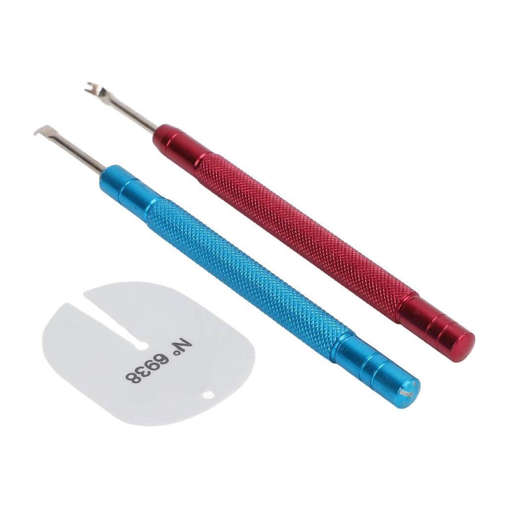 2Pcs Watch Hands Remover Alloy Steel Non Slip Handle Watch Needle Lever Repair Tool with Pad for Watchmakers