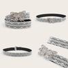 White Floral Lace Waist Belt Adjustable Sweet All-Match Waistband For Women Casual Waist Strap Decor Accessories Gifts