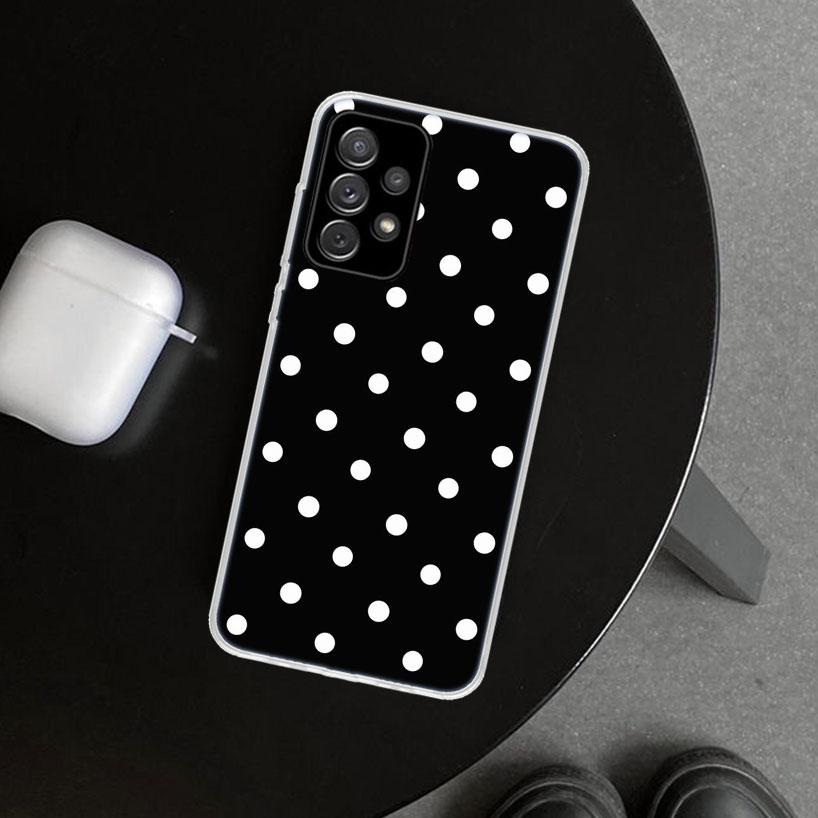 Polka Dots Art Phone Case Cover for Samsung Galaxy A12 A22 A32 A52 A72 A02S A51 A50S A31 A20S A10S Note 20 Ultra 10 Plus Galaxy