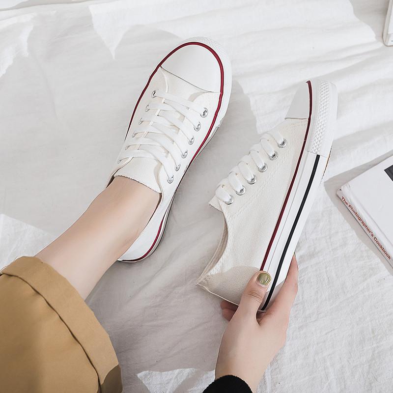 2025 Summer New Canvas Shoes Female Students 1970s High-top Lace-up Korean Version Sneakers Ing Trendy Versatile Board Shoes