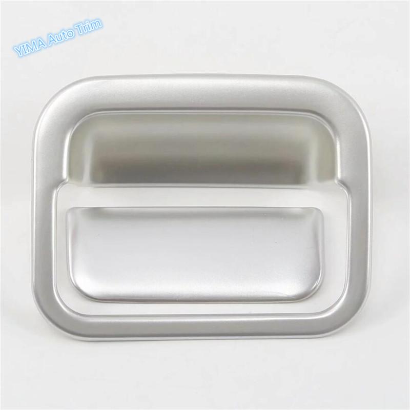 For Mitsubishi Outlander 2016 - Matte / Black Car Interior Copilot Glove Storage Box Handle Sticker Accessories Cover Trim
