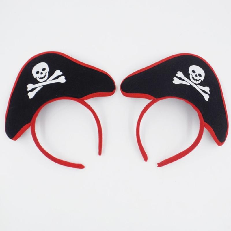 Pirate Hat Headband Halloween Pirate Headband Halloween Tiaras And Crown Hair band Day of Dead Headband Masquerade