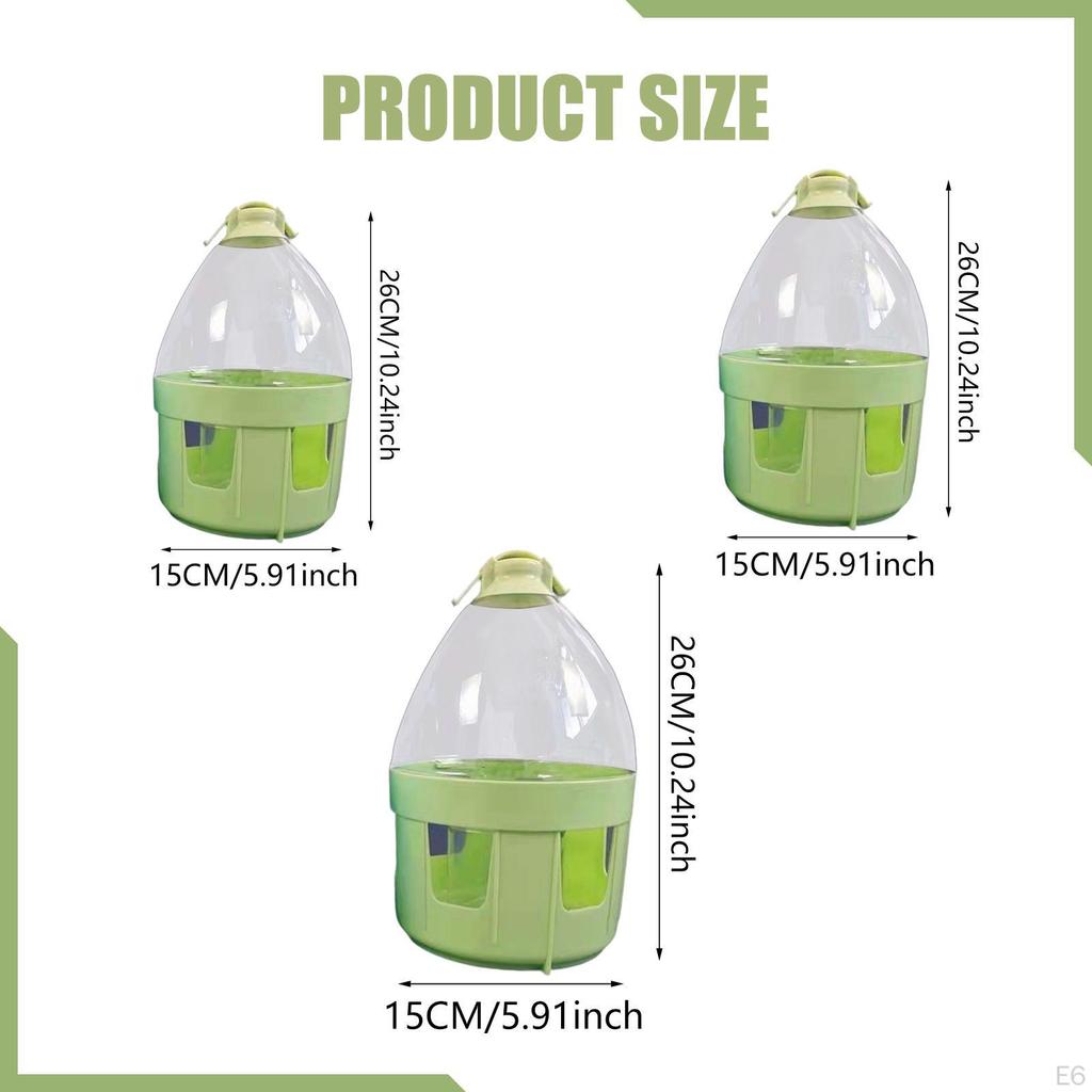 Automatic Bird Bath, Hanging Water Dispenser with Handle, PP Container, Practical And Easy to