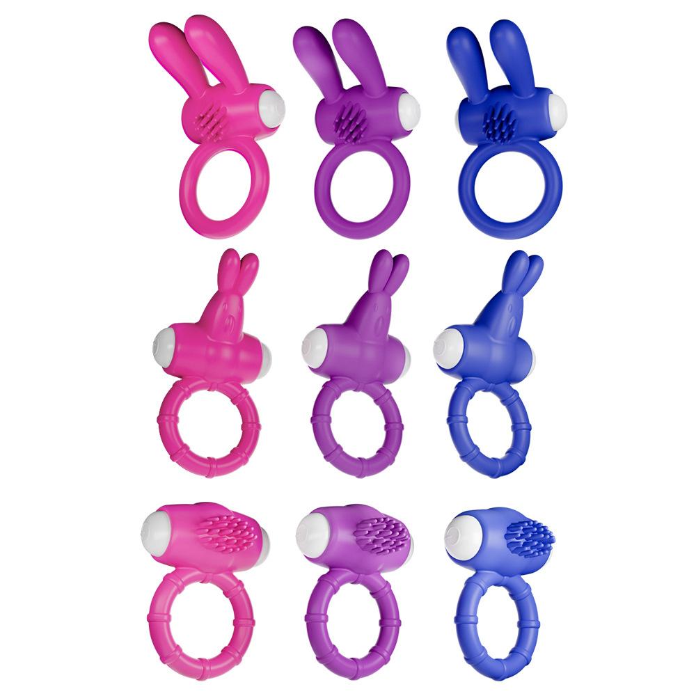 Penis Ring Vibrator Delay Ejaculation Vibrating Cock Ring Masturbation Penis Erection Enhance Adults Sex Toys for Couple Women