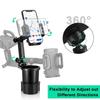 Becherhalter-Erweiterung für Auto 360° Drehung Handyhalterung Halterung Kompatibel für iPhone/Android Smartphones