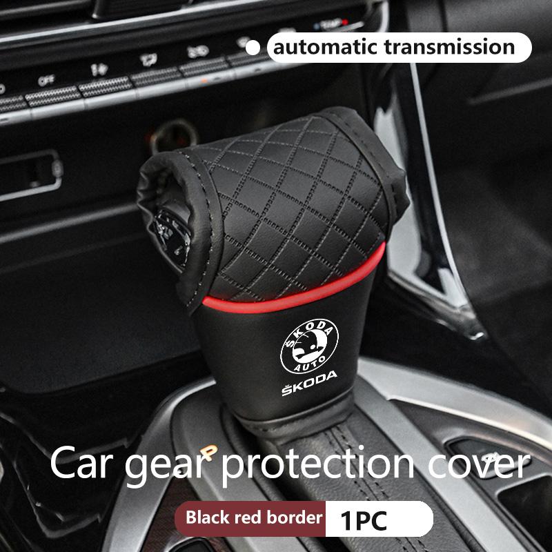 Car Center Console Gear Shift Knob Protection Cover Handle Case For Skoda octavia a5 a4 mk1 2 fabia superb rapid mk3 yeti 2006 agi488
