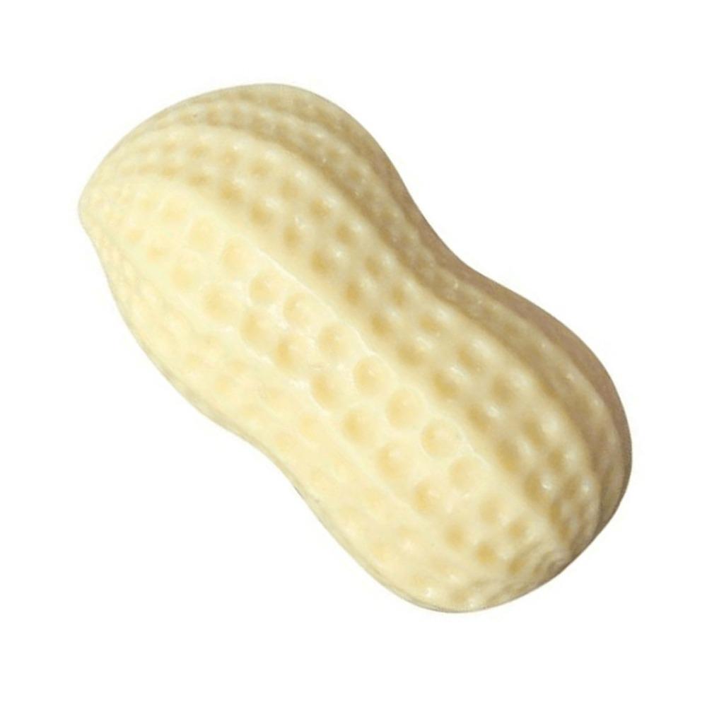 Textured Surface Peanut Dog Chew Toy Tpr Teething Chew Toy Squeaky Dog Toy Daily Dog Play