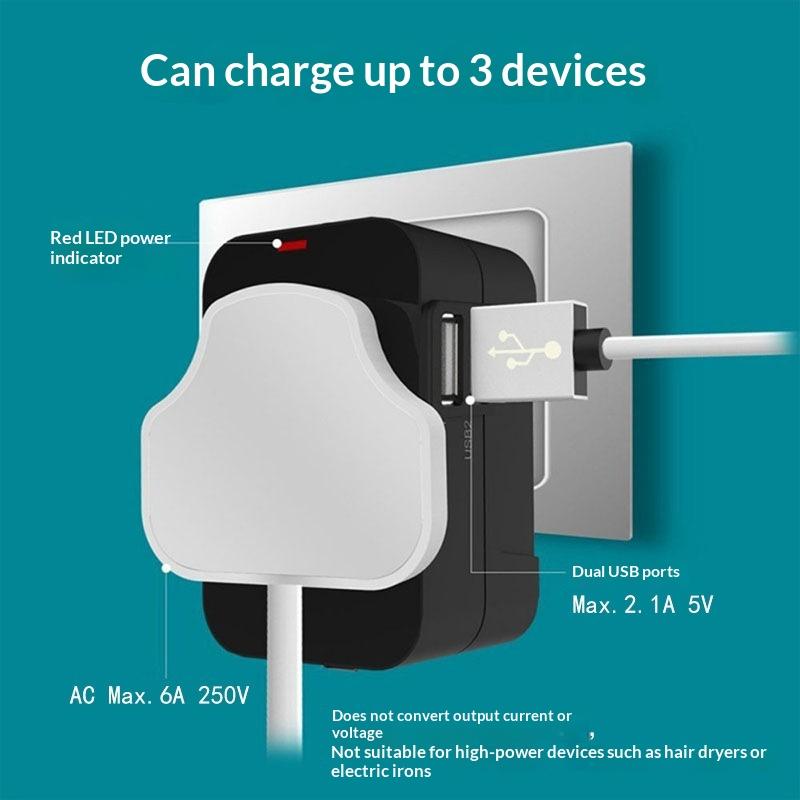 Universal Travel Ac Power Adapter With Dual Usb Ports Eu Us Uk Au Outlet Converter Socket Plug Global Conversion Charger