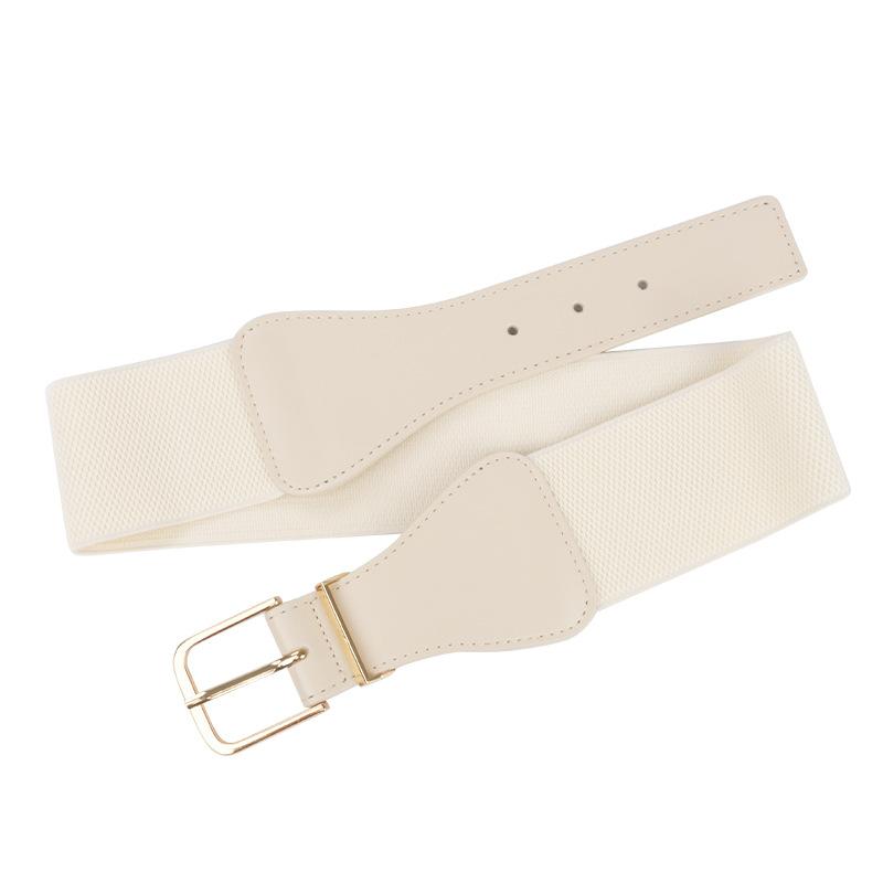 Elastic Belt Women'S Personalized Dress Suit Decorative Temperament Waist Seal Elastic Belt Leather Belt