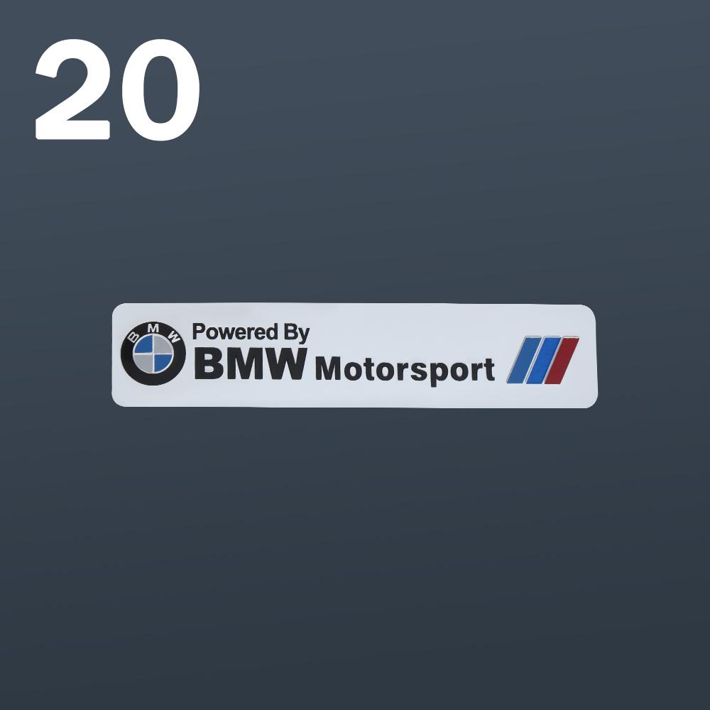 Auto Decoration Stickers 3D Aluminum Car Body Tail Trunk Badge Decals For BMW M Performance M3 M5 Motor Sport Emblem Accessories