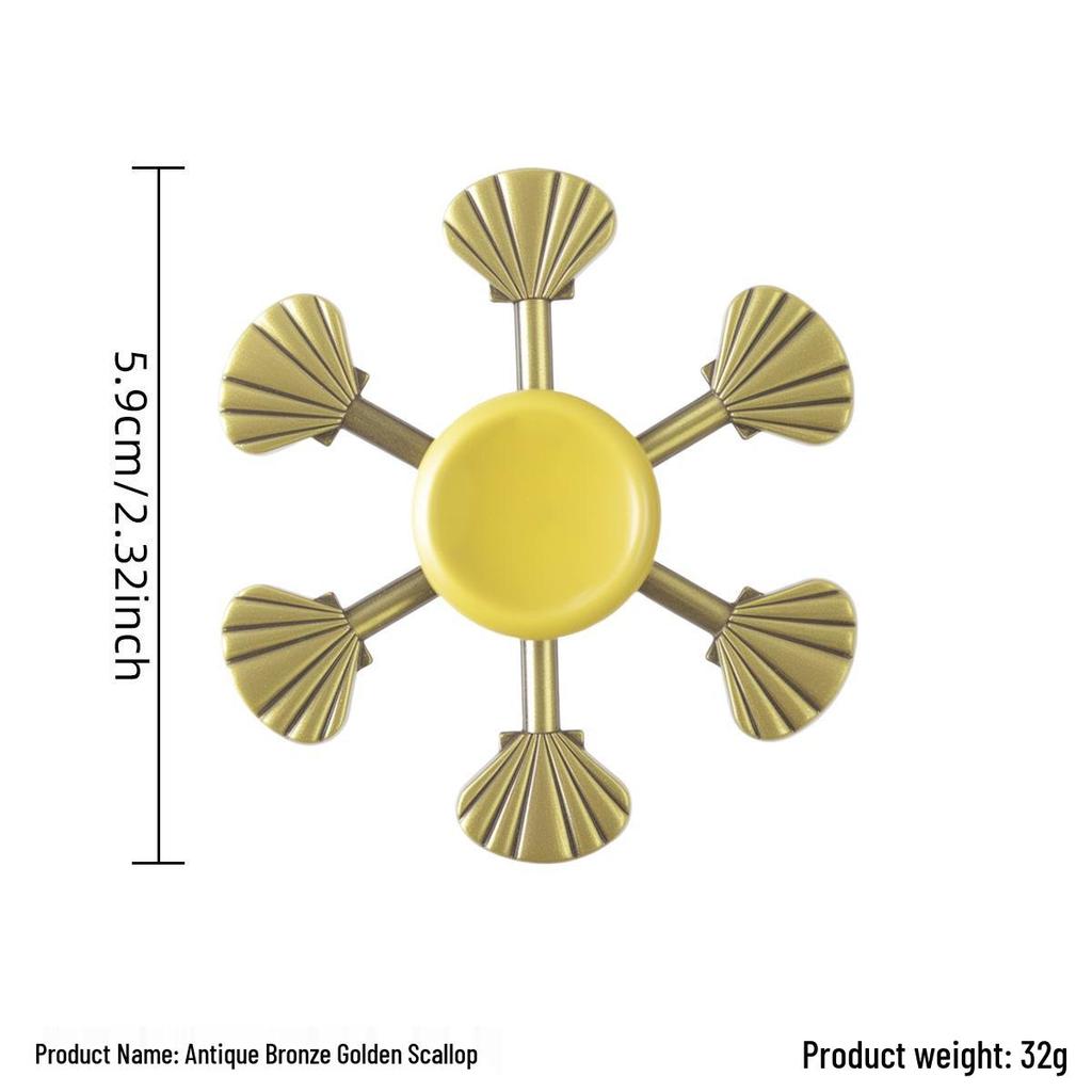 Ancient Bronze Zinc Alloy Cross Fingertip Spinner - EDC Decompression Toy  