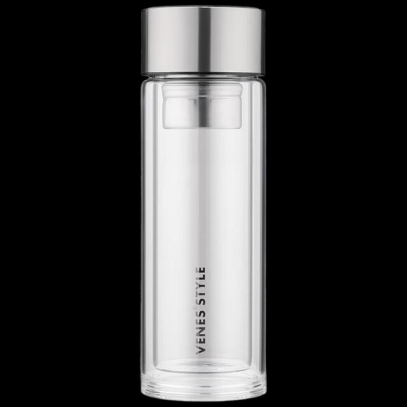 VENES 300ml Portable Magnetic Infuser Glass Tea Cup