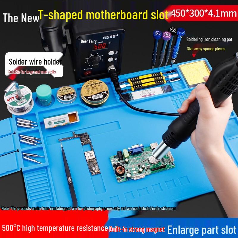 Deer Fairy Heat-Resistant Silicone Soldering Pad for Desktop Repair and Welding.