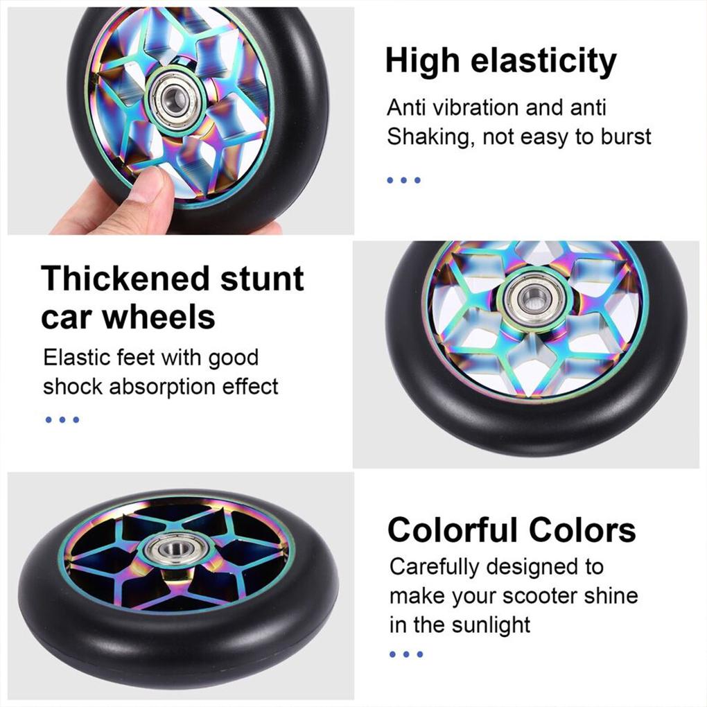 2pack/lot Scooter Wheels With Materials For Long Service Life And Stability Scooter Accessories