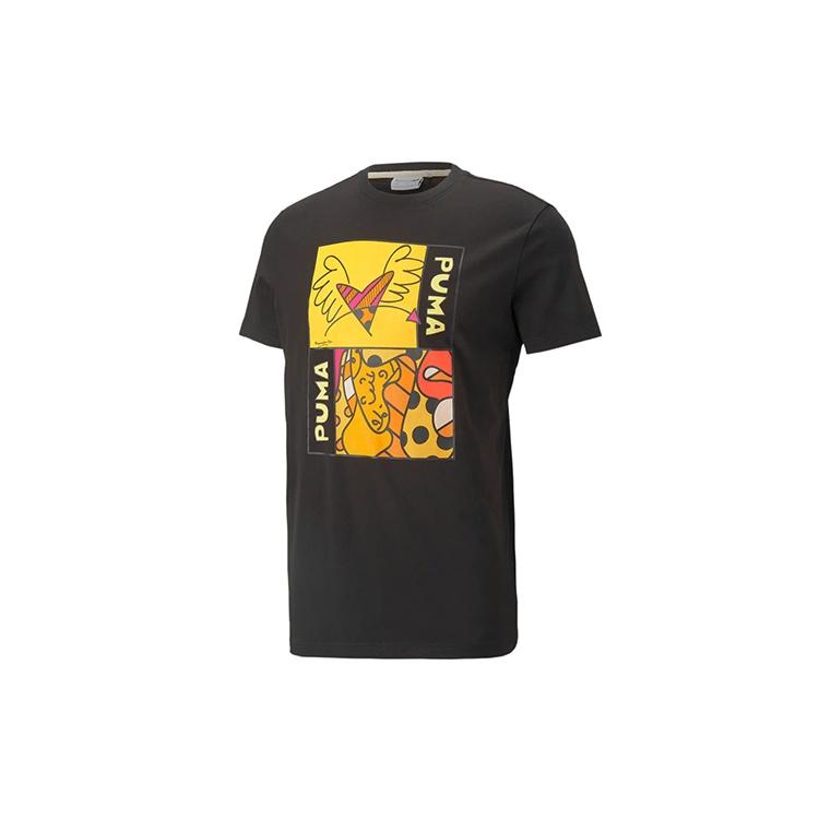 PUMA x BRITTO Unisex Printing Round-neck Black 532234-01 S