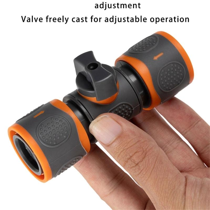 Fast Coupling Water Connector ABS Materials Double Direction Flows Valves Suitable for Hose Sprayed Guns Gardening 2pcs