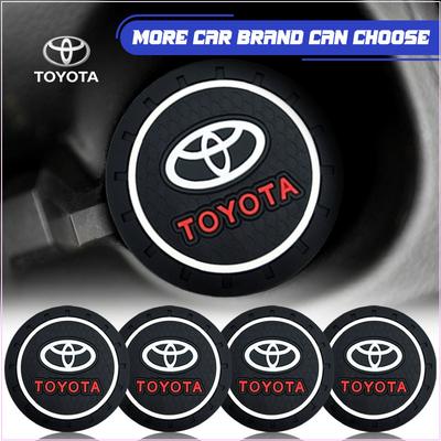 Silicagel Auto-Untersetzer Wasserbecher Anti-Rutsch-Pad für Toyota TRD Aygo Vitz Vios Yaris Yaris Mark-X Mirai Corolla Avensis
