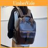Pu Leather Student Backpack With Laptop Pocket For Daily Use