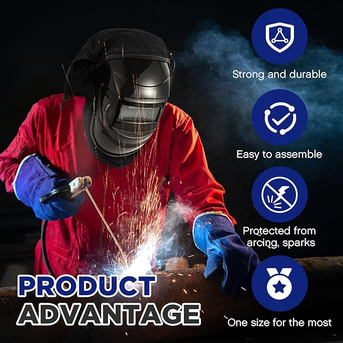 1 Sets of Welded Helmet Covers and Helmet Bib Sets, with Welded Accessories Featuring a Press Fit Seal To Protect the Neck, Suit