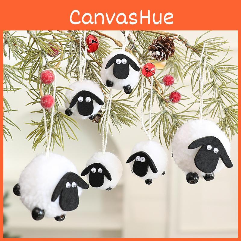 Schwarzes Gesicht Plüschschaf Osterdekorationen Mit Hängendem Geschenk Für Saisonale Veranstaltungen