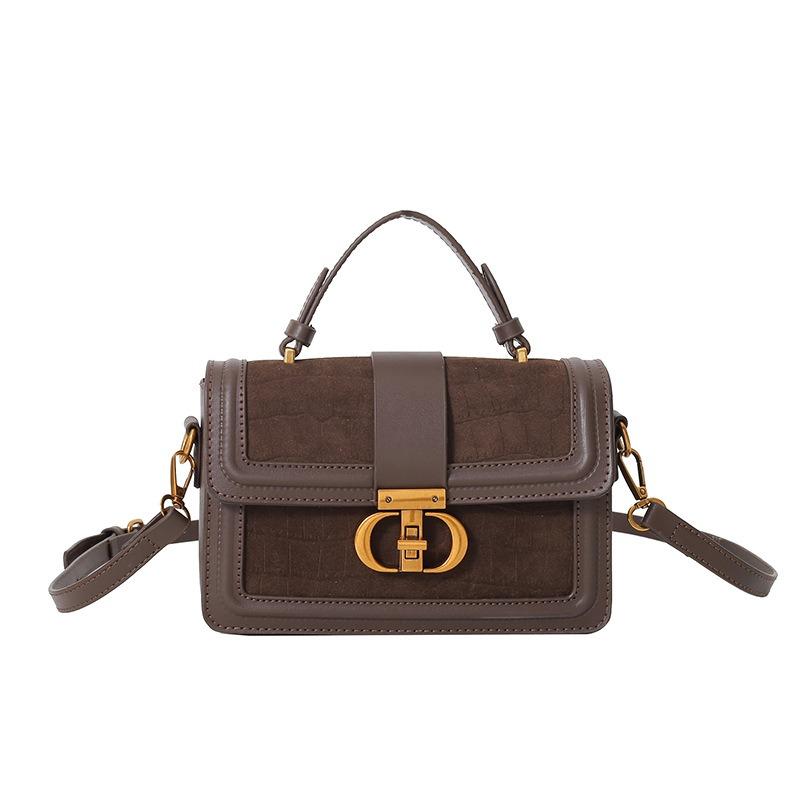 Today's Popular New Retro Portable Small Square Bag, High-end Texture Niche Design, Light Luxury Shoulder Bag.