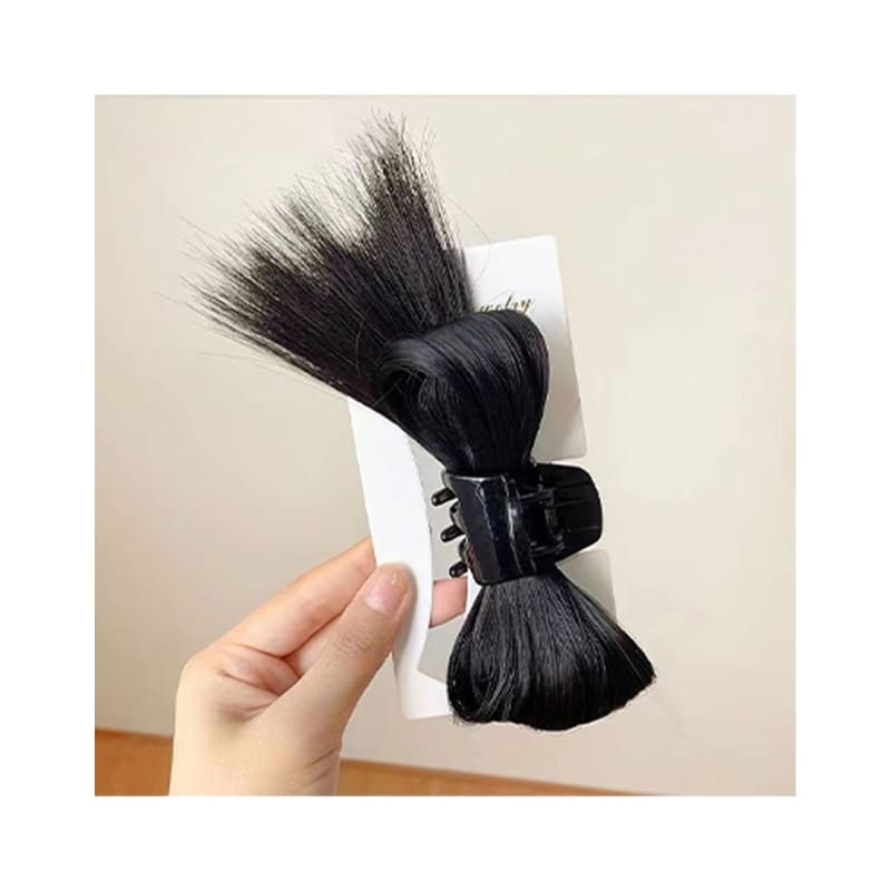 Dorn Haarspange, Dorn Dutt Perücke, halb hochgesteckt, halb hochgestecktes Haar, Haarnadel Stil, 4-farbiger Elsterdutt, Hochsteckfrisur, tief, leichte Nadel, Elsterhaar