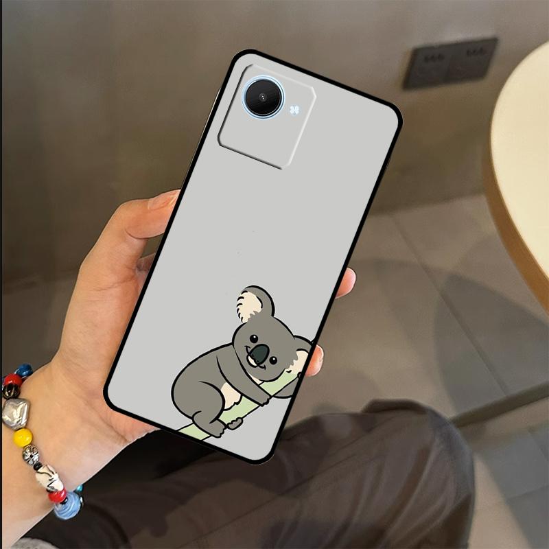 Cute Australia Koala Art Case For Realme C65 C67 C61 C53 C55 C51 C25 C63 C71 C75 GT6 GT7 Pro 11 12 13 14 15 Pro Plus