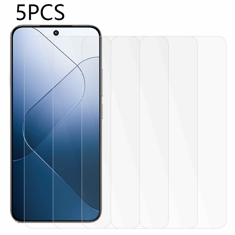 

5 шт. Захисна плівка для екрану Xiaomi 14 2.5D 0.3 мм із загартованого скла, вибухонебезпечна плівка Type A