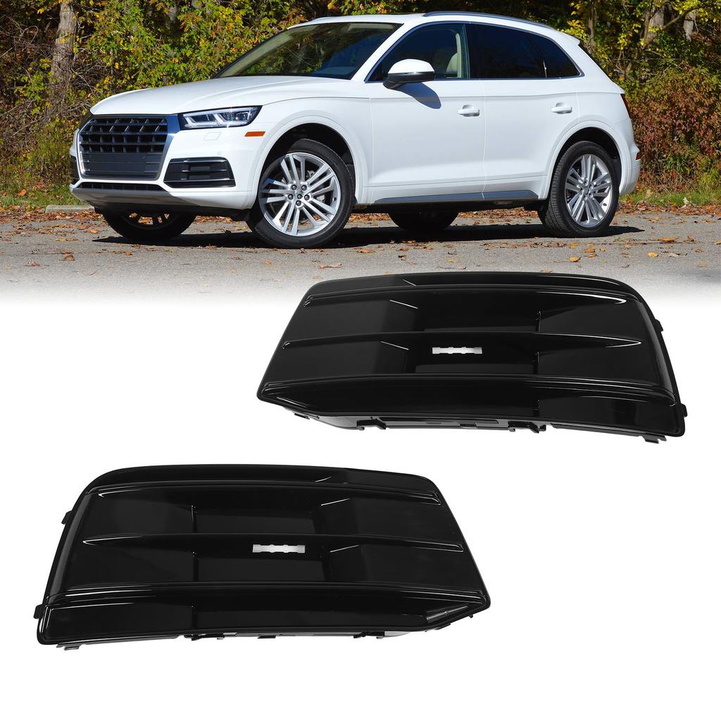 Front Bumper Fog Light Insert Cover AU0807118 Left Right Side Grille Bezel Trim for   2018‑2020