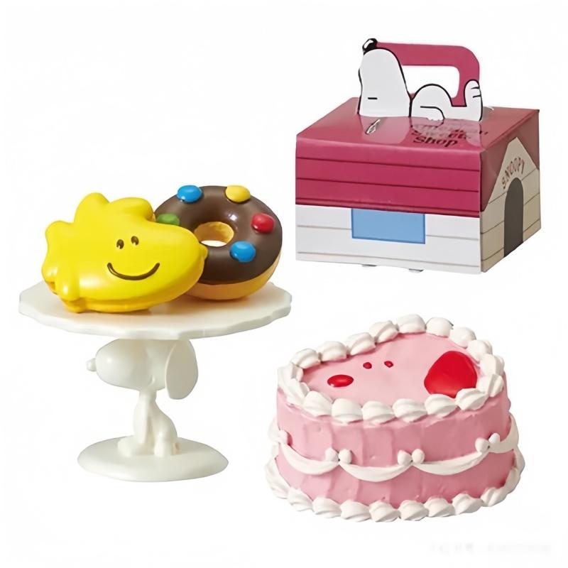 Re-Ment Of 8 Types Of Miniature Scene Model Collectible es From Rement Snoopy'S American Dessert Shop