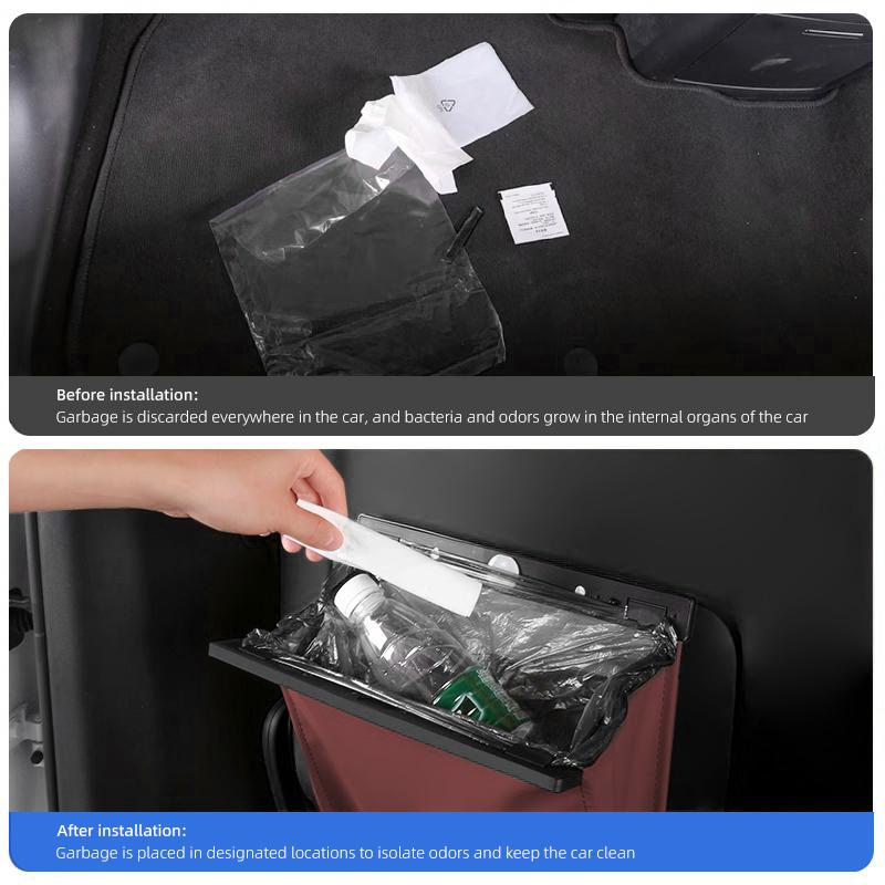 Magnetická odpadková taška na zadní stranu sedadla do interiéru auta Pro Volvo XC60 S60 V40 V50 V60 S80 S40 C30 AWD C70 S40 S60 S80 S90 T6 V