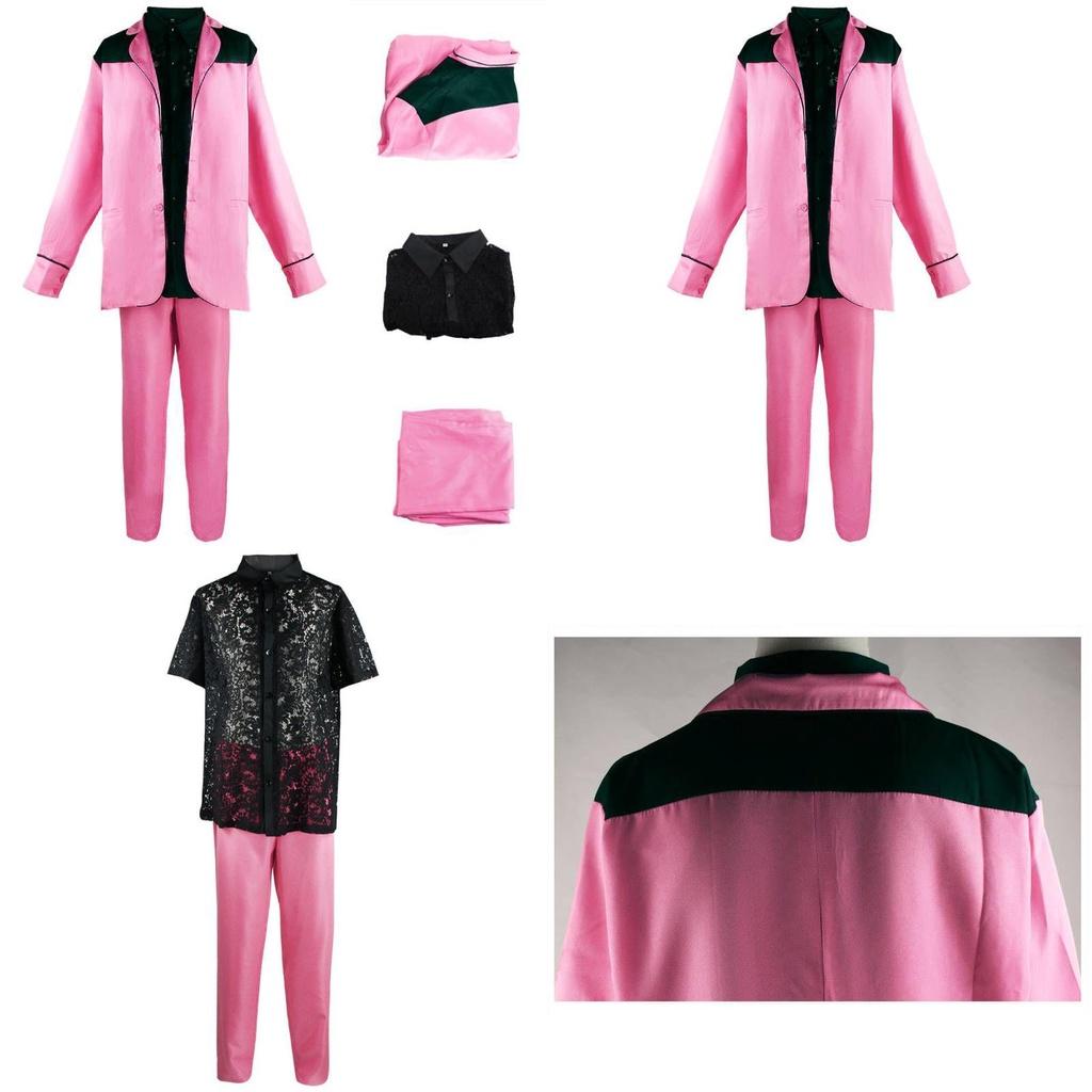 The King Elvis Presley Men's Wonderfully Detailed Costume Coat Cosplay Set