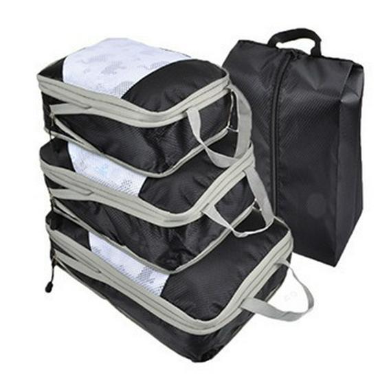 Wasserdichtes Reise-Kompressionsbeutel-Set mit großer Kapazität - 3-teiliger Kleider-Organizer