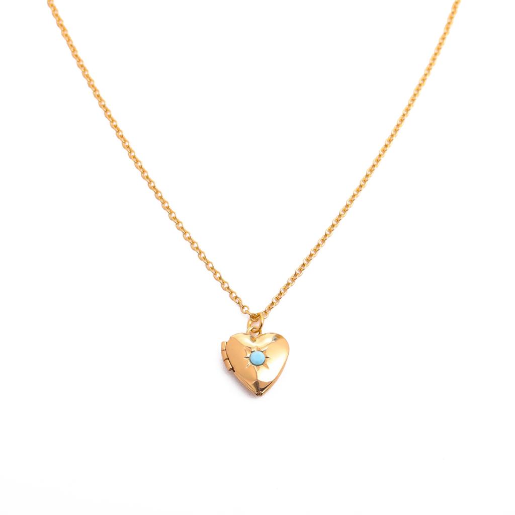 Elegant Heart Photo Locket Chain Necklace Multifuntional Metal Birthstone Jewelry Suitable for Decorating Outfits
