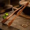 1 st Matklämma Kök Högtemperaturbeständig Massivt Trä Biffklämma Mat Frukt Bröd Stekt Kött Verktygsklämma Nudelklämma