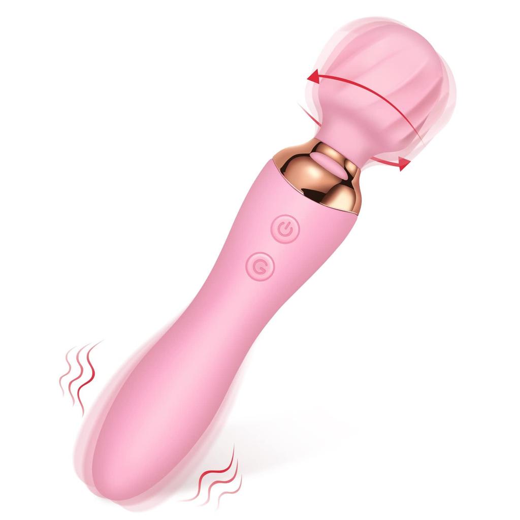 New Handy 10 Modes Easy to Carry "2024 Release" [Juckier] Massager, 2-in-1, Waterproof, Quiet, Switchable, Lightweight, (Pink)