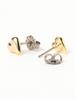 Ray Beams Whip Heart Earrings for Women, Gold Free