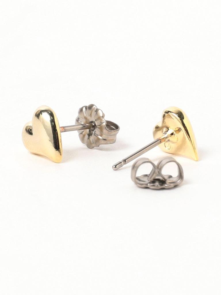 Ray Beams Whip Heart Earrings for Women, Gold Free