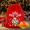 5/10 Stück Kordelzugbeutel Süßigkeiten Snack Geschenktüte Rot Schmuckverpackung Aufbewahrungstasche Für Weihnachten