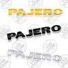 Per Mitsubishi Pajero Auto 3D Lettere Metalliche Logo Badge Decalcomanie Adesivo Auto Auto Bagagliaio Posteriore Emblema Alfabeto Adesivi Styling